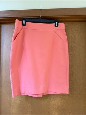 J Crew Women's Coral Pencil Skirt
